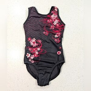 OPEN BACK GymGear Gymnastics Leotard ULTRA SOFT XS Small 14 ROSE (liner removed)